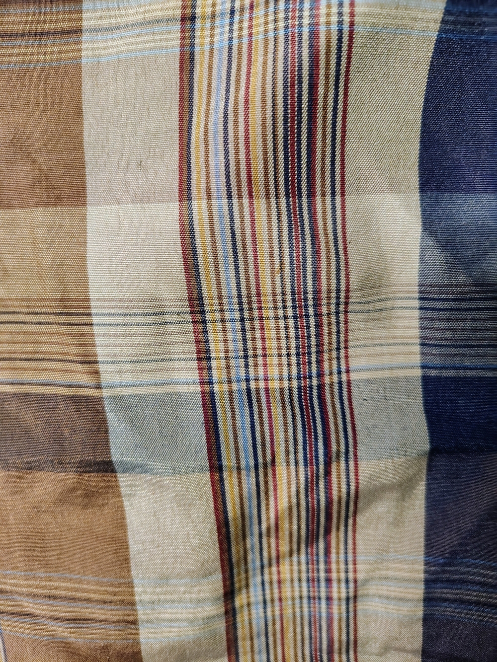 Vintage Scorpio USA Shirt Mens 2XL Brown Blue Plaid Short Sleeve Button Up 90s - Picture 4 of 4